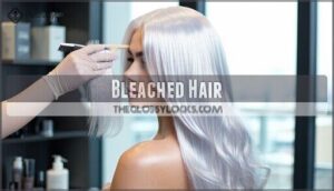 bleached hair