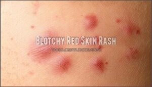 blotchy red skin rash