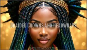 braided crowns and headwraps