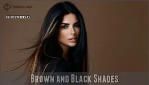 brown and black shades