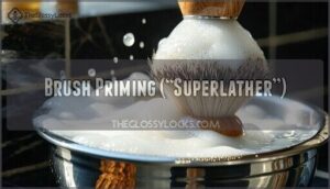 brush priming (“superlather”)