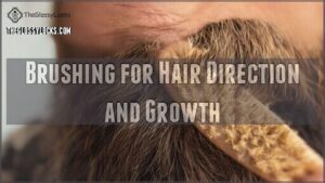 brushing for hair direction and growth