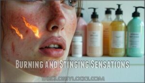 burning and stinging sensations