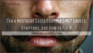 can a mustache cause chapped lips