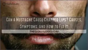 can a mustache cause chapped lips