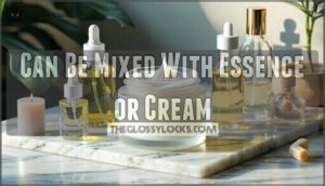 can be mixed with essence or cream