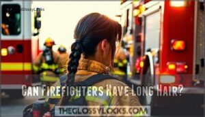 can firefighters have long hair