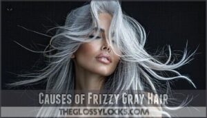 causes of frizzy gray hair