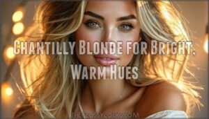 chantilly blonde for bright, warm hues