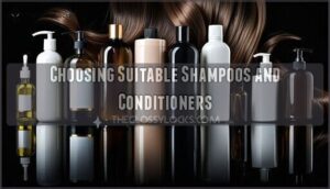 choosing suitable shampoos and conditioners