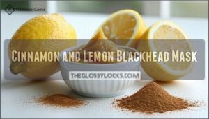 cinnamon and lemon blackhead mask