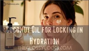 coconut oil for locking in hydration