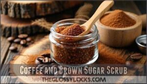 coffee and brown sugar scrub