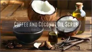coffee and coconut oil scrub