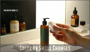 color or smell changes