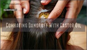 combating dandruff with castor oil