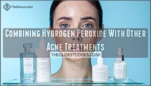 combining hydrogen peroxide with other acne treatments