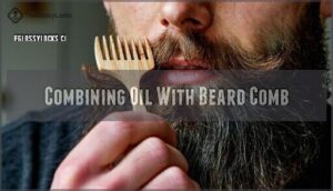 combining oil with beard comb