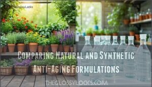 comparing natural and synthetic anti-aging formulations