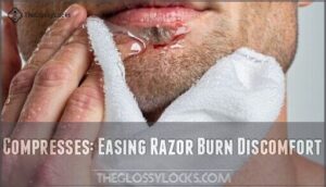 compresses: easing razor burn discomfort