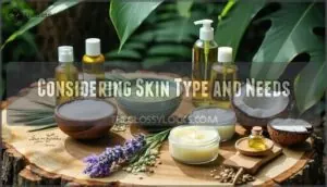 considering skin type and needs considering skin type and needs