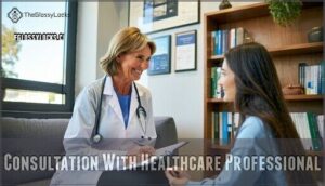 consultation with healthcare professional