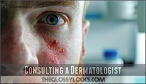 consulting a dermatologist consulting a dermatologist