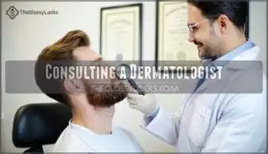 consulting a dermatologist