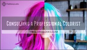 consulting a professional colorist