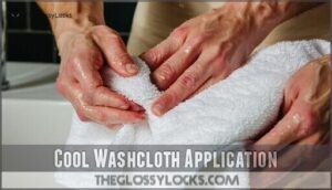 cool washcloth application