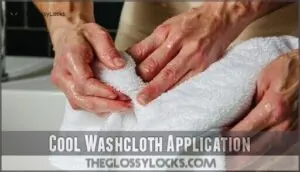 cool washcloth application cool washcloth application