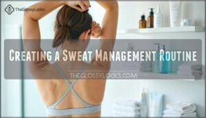 creating a sweat management routine