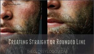 creating straight or rounded line