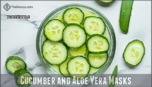 cucumber and aloe vera masks