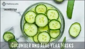 cucumber and aloe vera masks