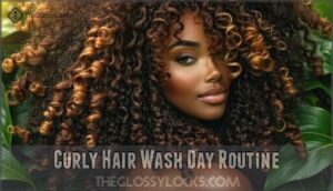 curly hair wash day routine