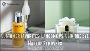 customer favorites: lancome vs. clinique eye makeup removers