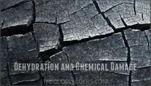 dehydration and chemical damage