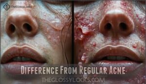 difference from regular acne
