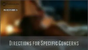 directions for specific concerns directions for specific concerns