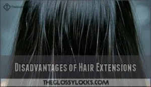 disadvantages of hair extensions