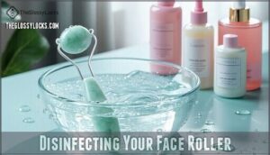 disinfecting your face roller