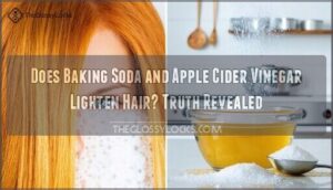 does baking soda and apple cider vinegar lighten hair