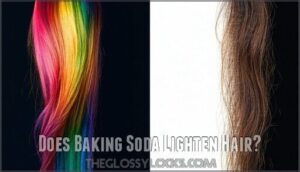 does baking soda lighten hair