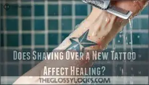 does shaving over a new tattoo affect healing