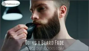 doing a beard fade doing a beard fade