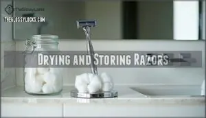 drying and storing razors drying and storing razors