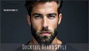 ducktail beard style