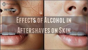 effects of alcohol in aftershaves on skin