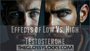effects of low vs. high testosterone